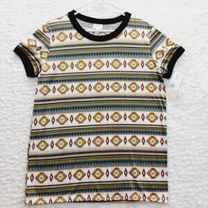 T-Shirt Aztec Southwest Boho Festival Western Gorp Core Ringer Top NWT Size L